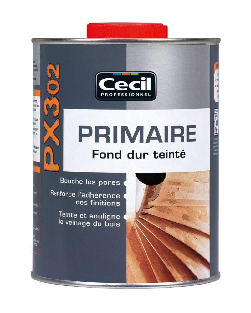 Primaire fond Cecil Professionnel PX302 chêne foncé satiné 1L