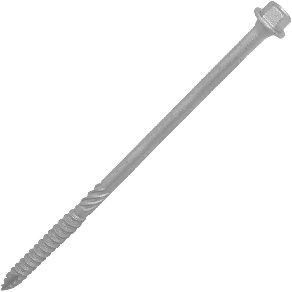 50 vis à bois à collerette TimbaScrew argent 6,7 x 200mm