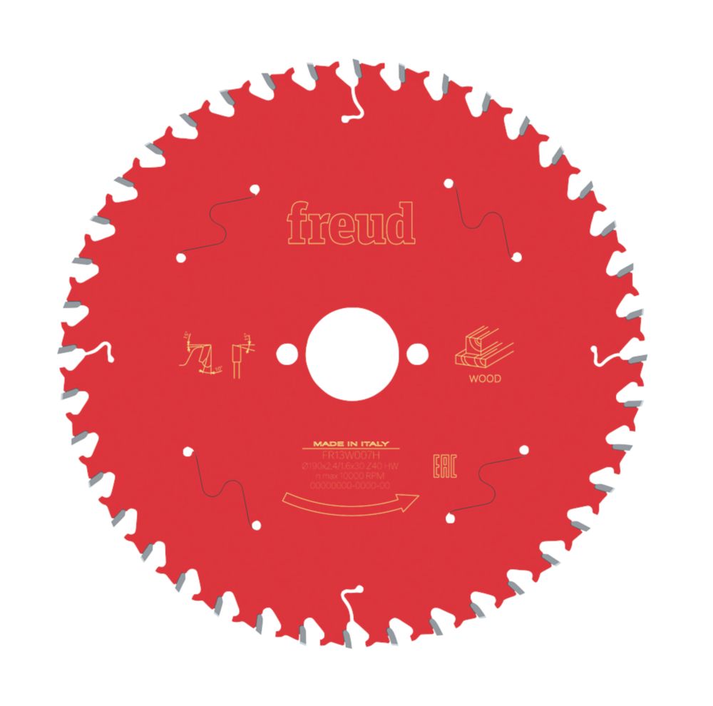 Lame de scie circulaire 190 x 30mm 40 dents Freud