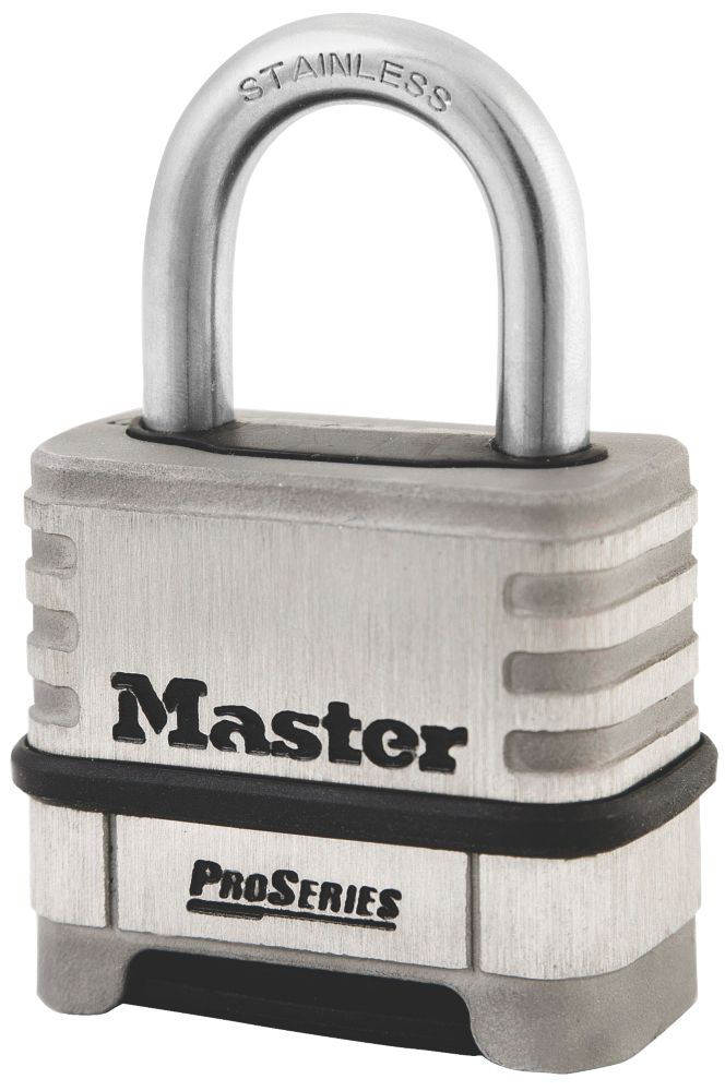 Cadenas à combinaison résistant aux intempéries en acier inoxydable Master Lock 1174D 58mm