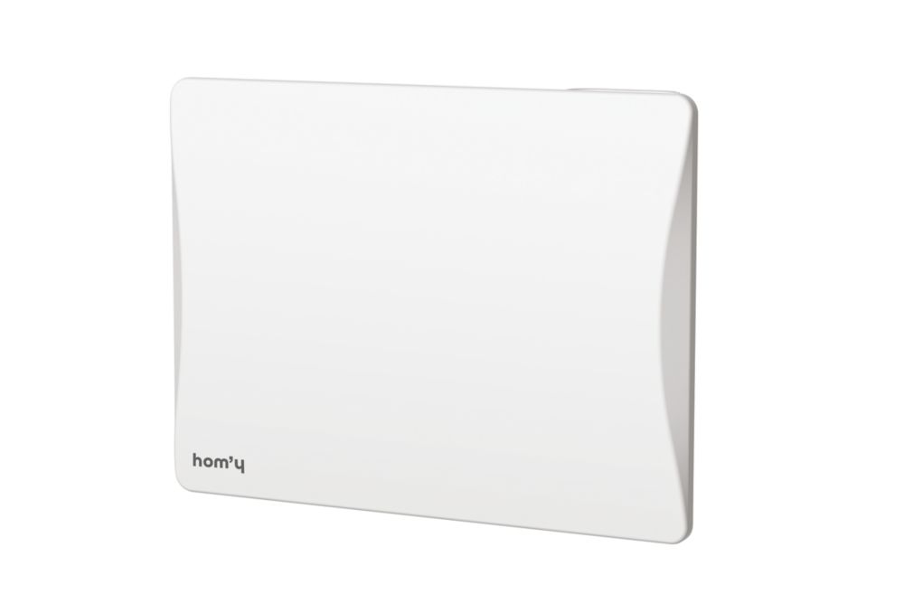 Radiateur électrique Hom'y Aloa Connect 1 000W 45cm x 60cm blanc 3412BTU