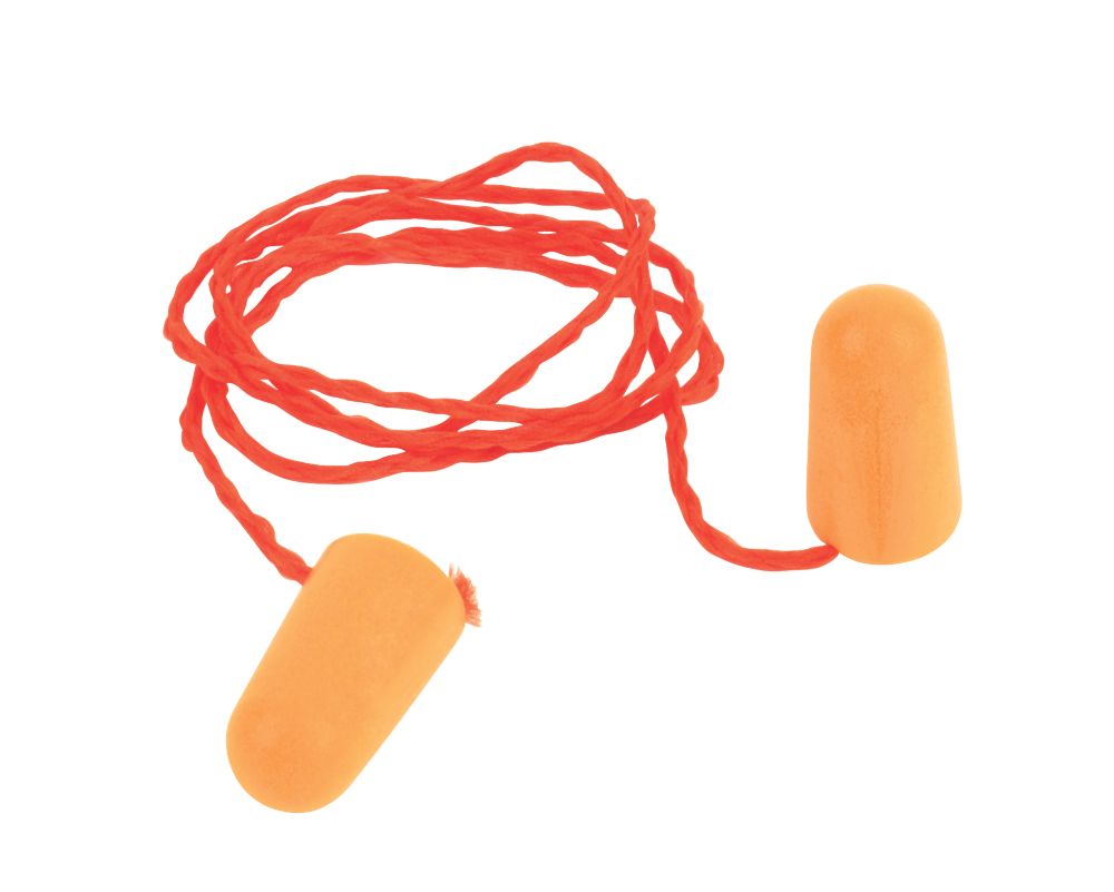 Bouchons d'oreilles en mousse à cordon 37dB 3M 1100, 100 paires