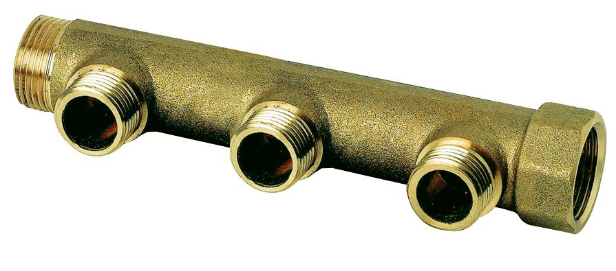 Collecteur sanitaire à 3 ports, adaptateur à compression en laiton Fixoconnect 20/27 - 3/4 x 15/21 - 1/2"