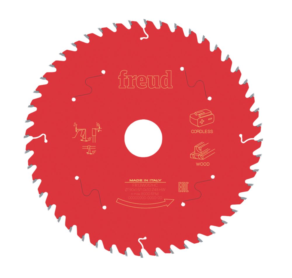 Lame de scie circulaire 190 x 30mm 48 dents Freud