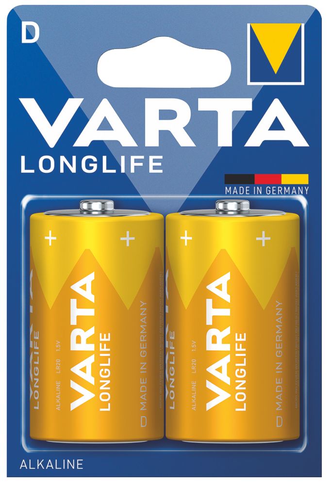 Pile alcaline Varta Longlife D, lot de 2
