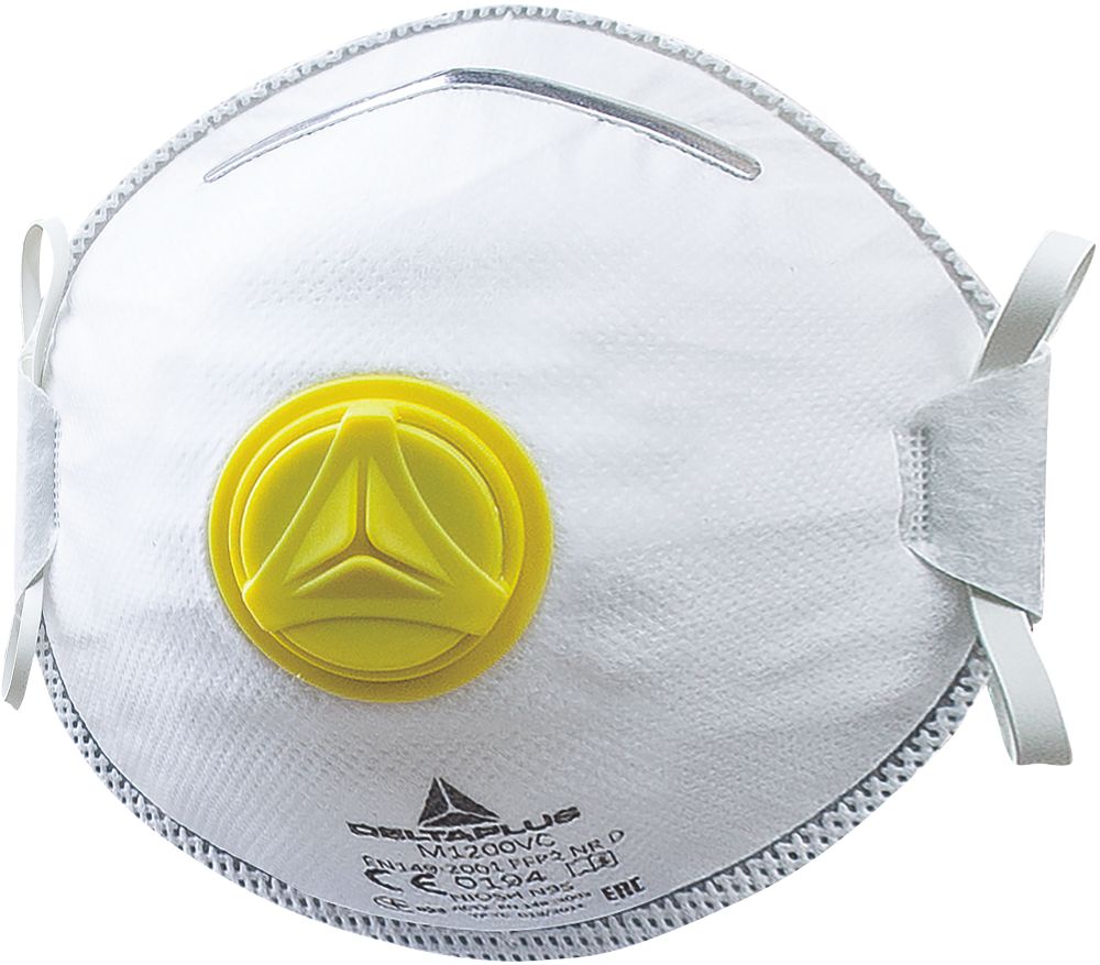 Masques moulés jetables P2 Delta Plus M1200VC, lot de 10