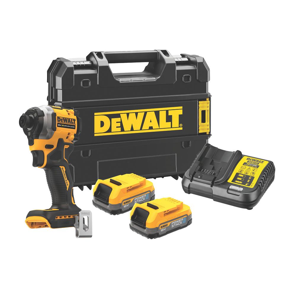 Visseuse à choc sans fil brushless DeWalt Powerstack DCF850E2T-QW 18V Li-Ion 2 batteries 1,7Ah