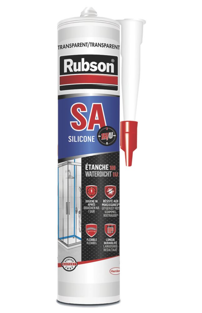 RUBSON Mastic silicone SA 1H Translucide Cartouche 280ml