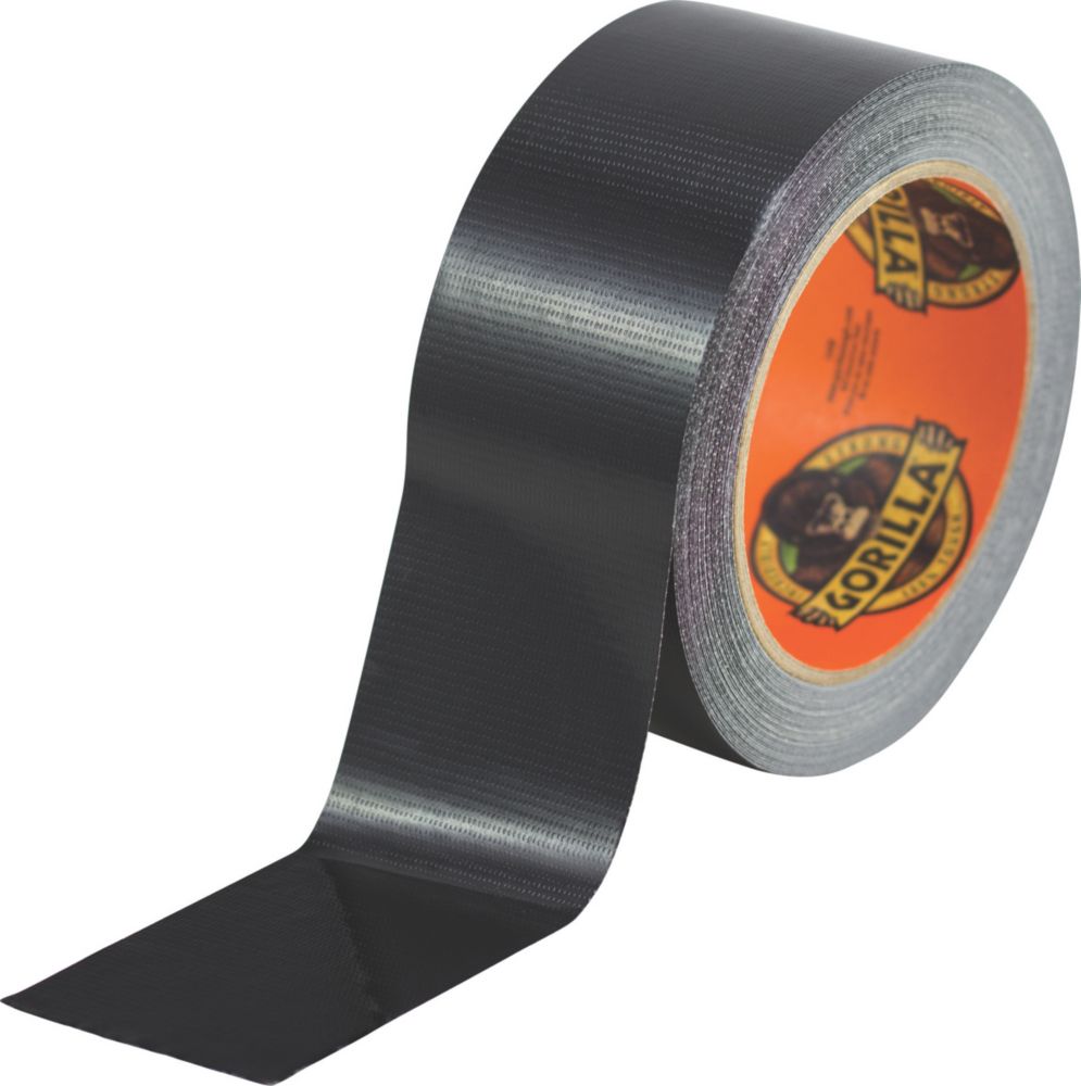 Ruban adhésif toilé colle Gorilla maille 48 noir 11m x 48mm