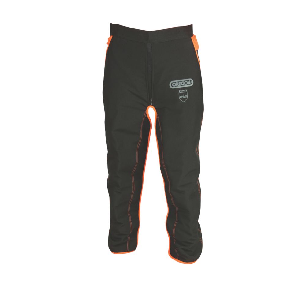 Jambières de protection Oregon, type A, noir/orange, taille universelle, longueur 71 cm