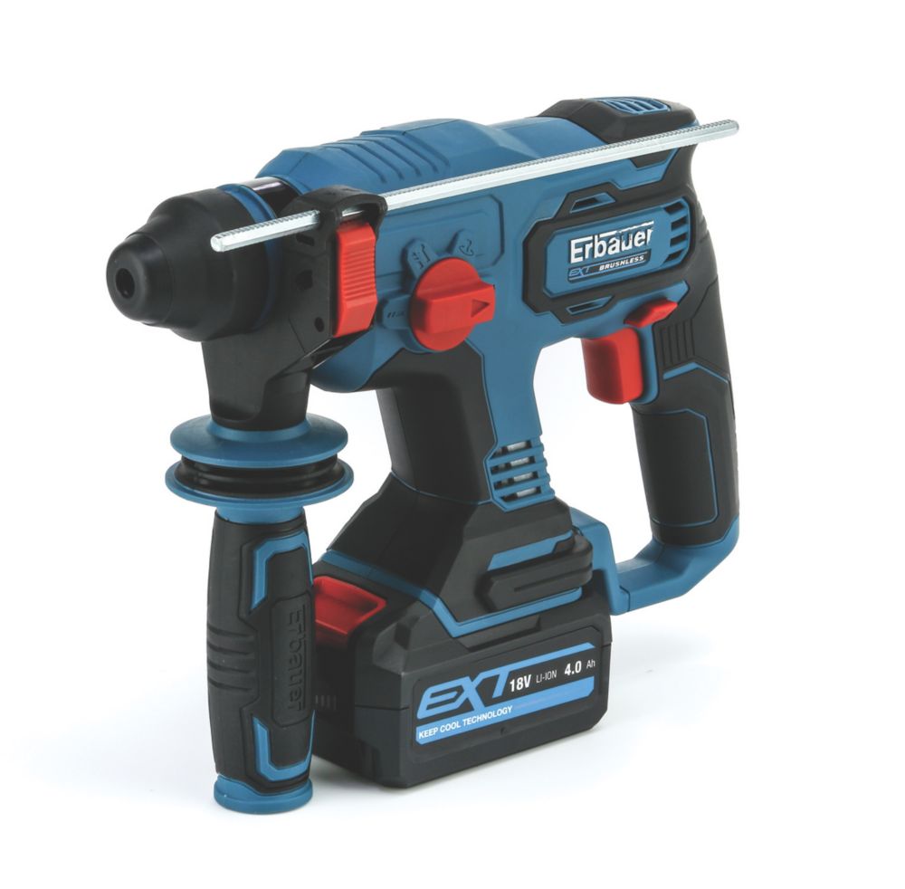 Perforateur burineur SDS+ sans fil brushless Erbauer ERH18-Li 18V Li-ion EXT 4,0Ah 2,7kg