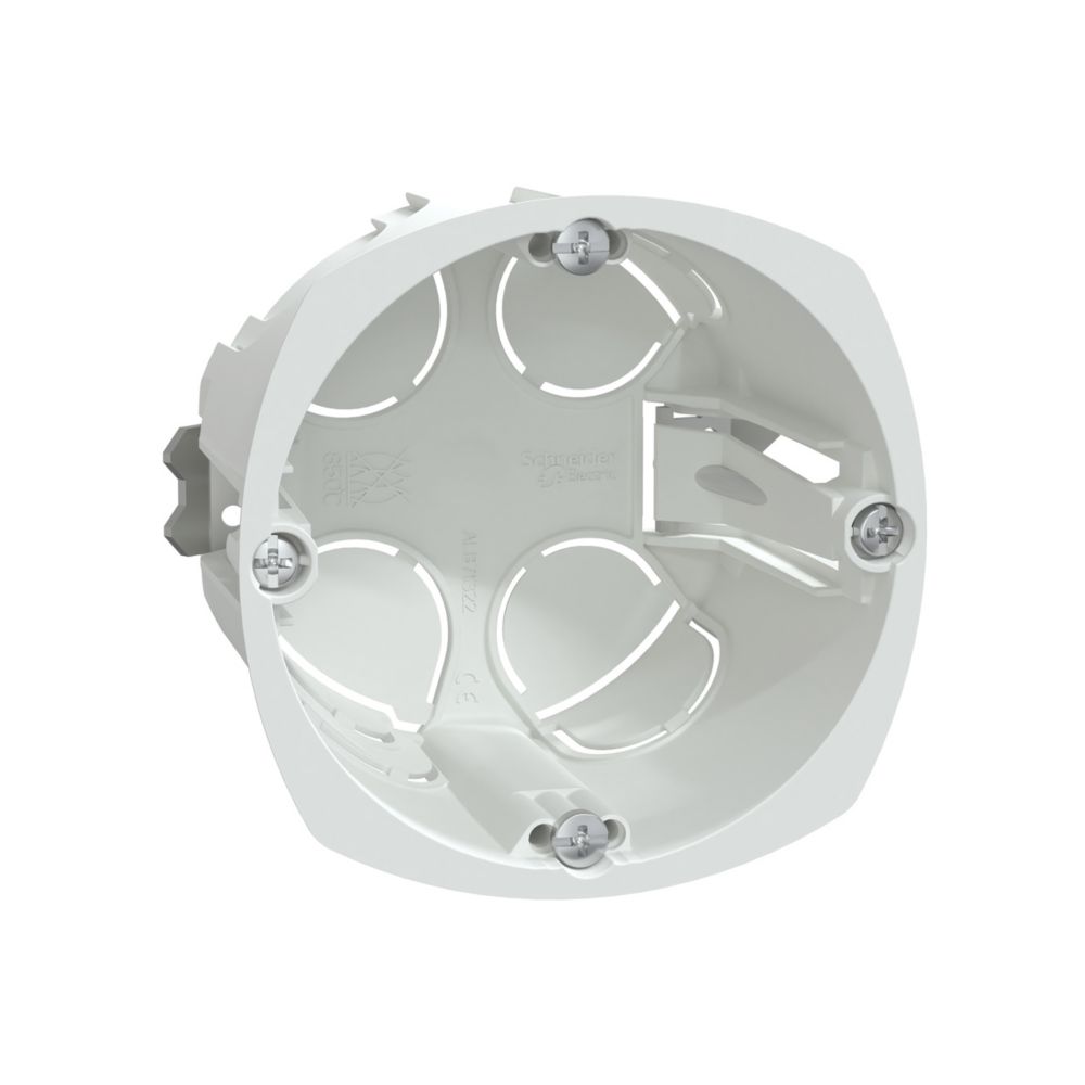 Boîte d'encastrement cloison sèche 1 poste diamètre 67 profondeur 50 Schneider