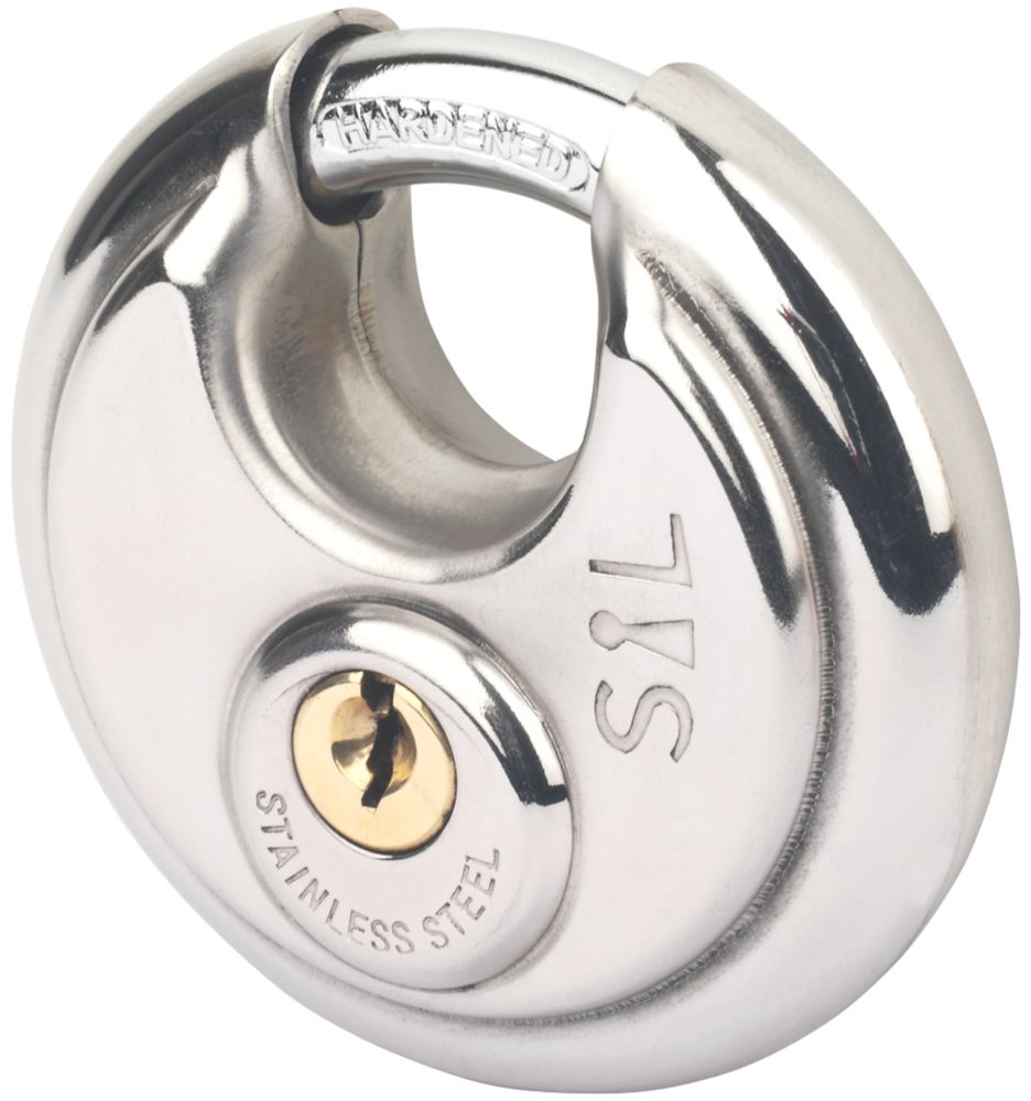 Cadenas disque imperméable en acier inoxydable Smith & Locke 70mm