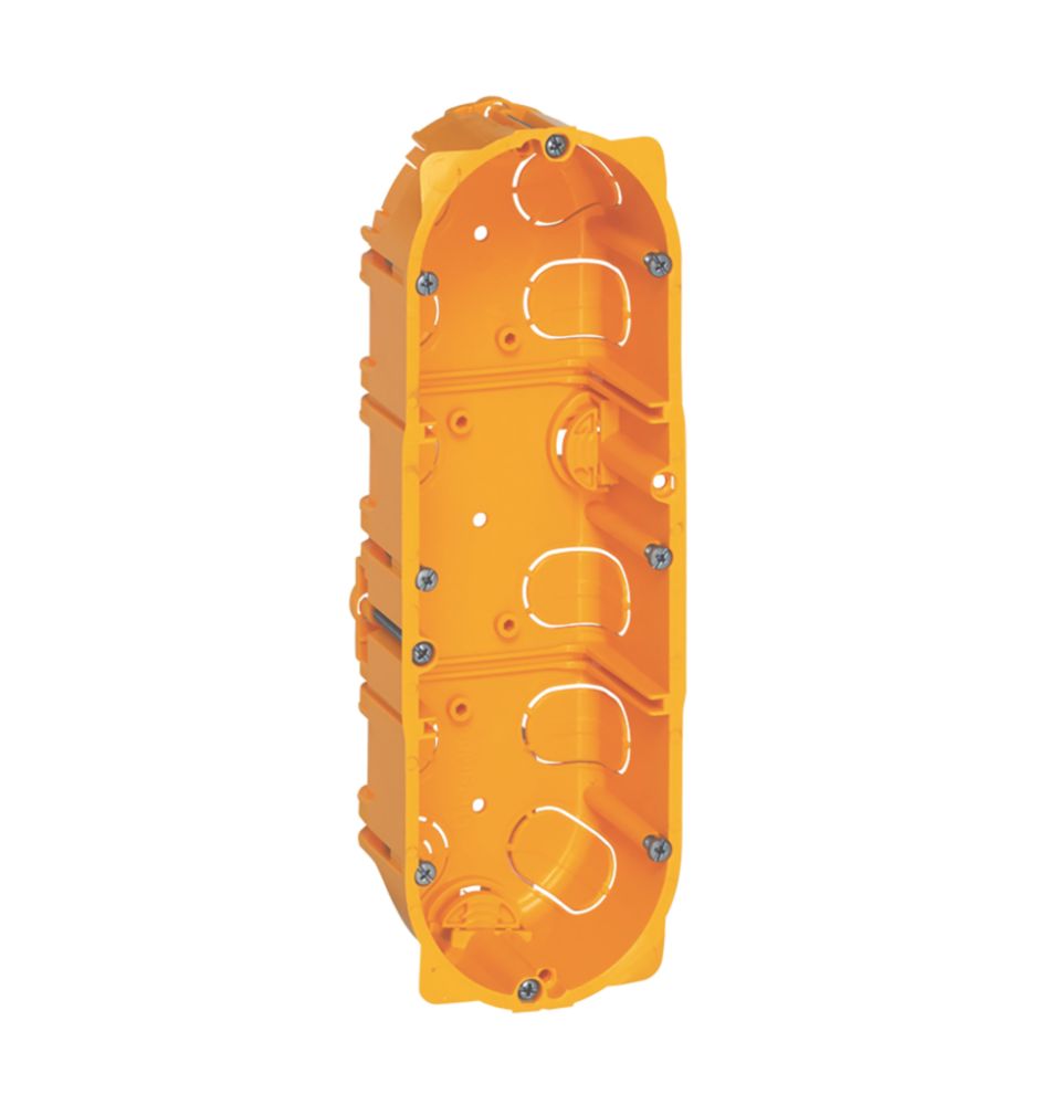 Boîte à encastrer triple affleurante pour cloison sèche 10 modules Legrand Batibox, 40mm, 1 pièce