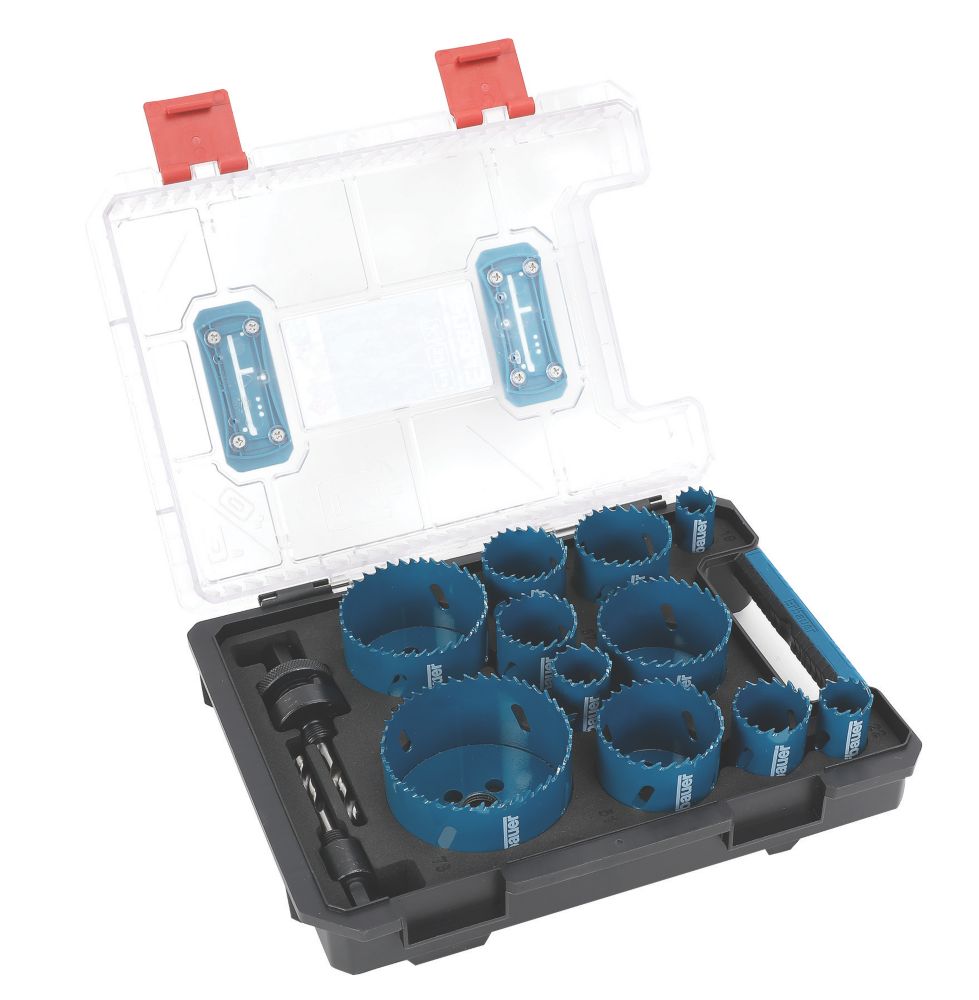 Coffret de 11 scies cloches multi-matériaux Erbauer