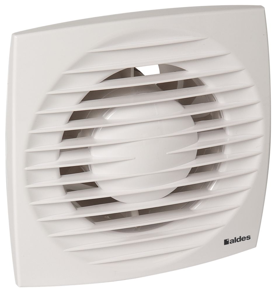 Ventilateur-extracteur de salle de bains Aldes 100mm avec programmateur blanc 230V