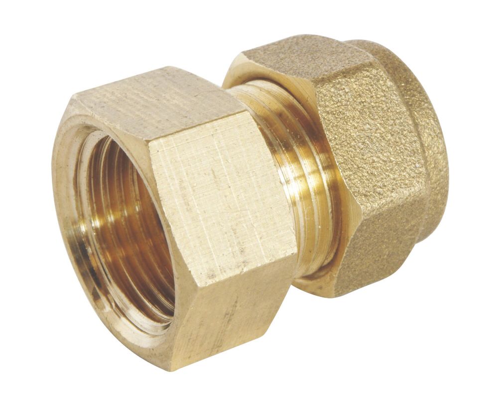 Raccord femelle bicône en laiton pour tube cuivre 12mm x 1/2" Somatherm