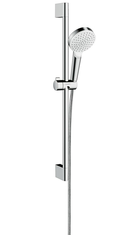 Kit de douche Hansgrohe Crometta design moderne chrome/blanc