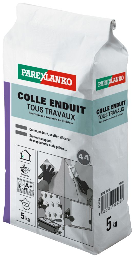 Colle enduit tous travaux Parexlanko 5kg