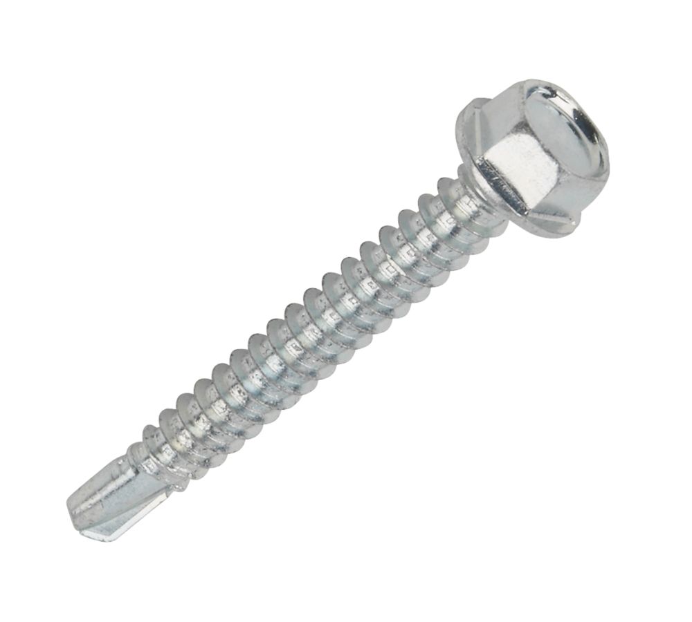 100 vis autoperceuses à tête hexagonale pour métal en acier EasyDrive 5,5 x 55mm