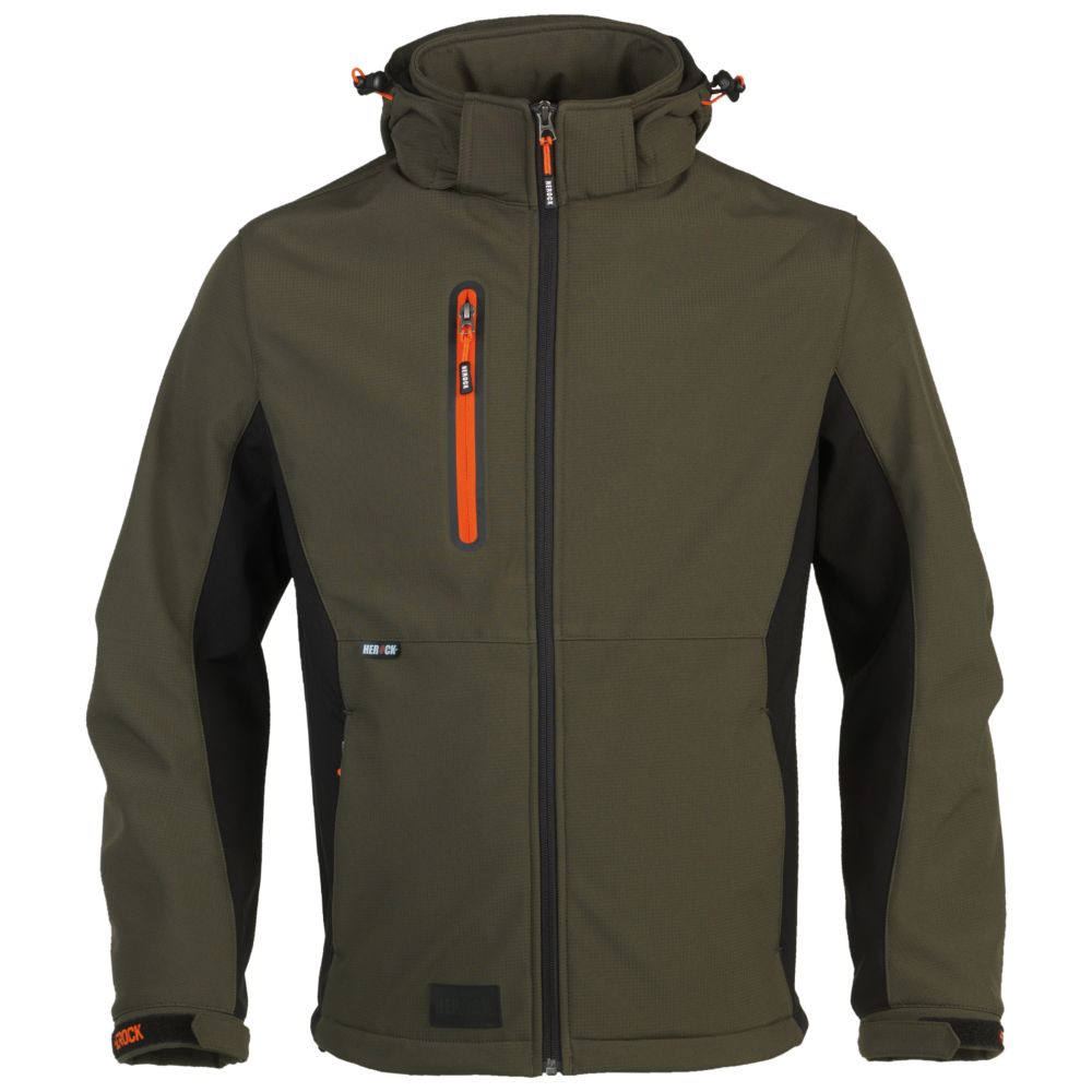 Veste de travail imperméable Herock Tryston kaki foncé taille XL