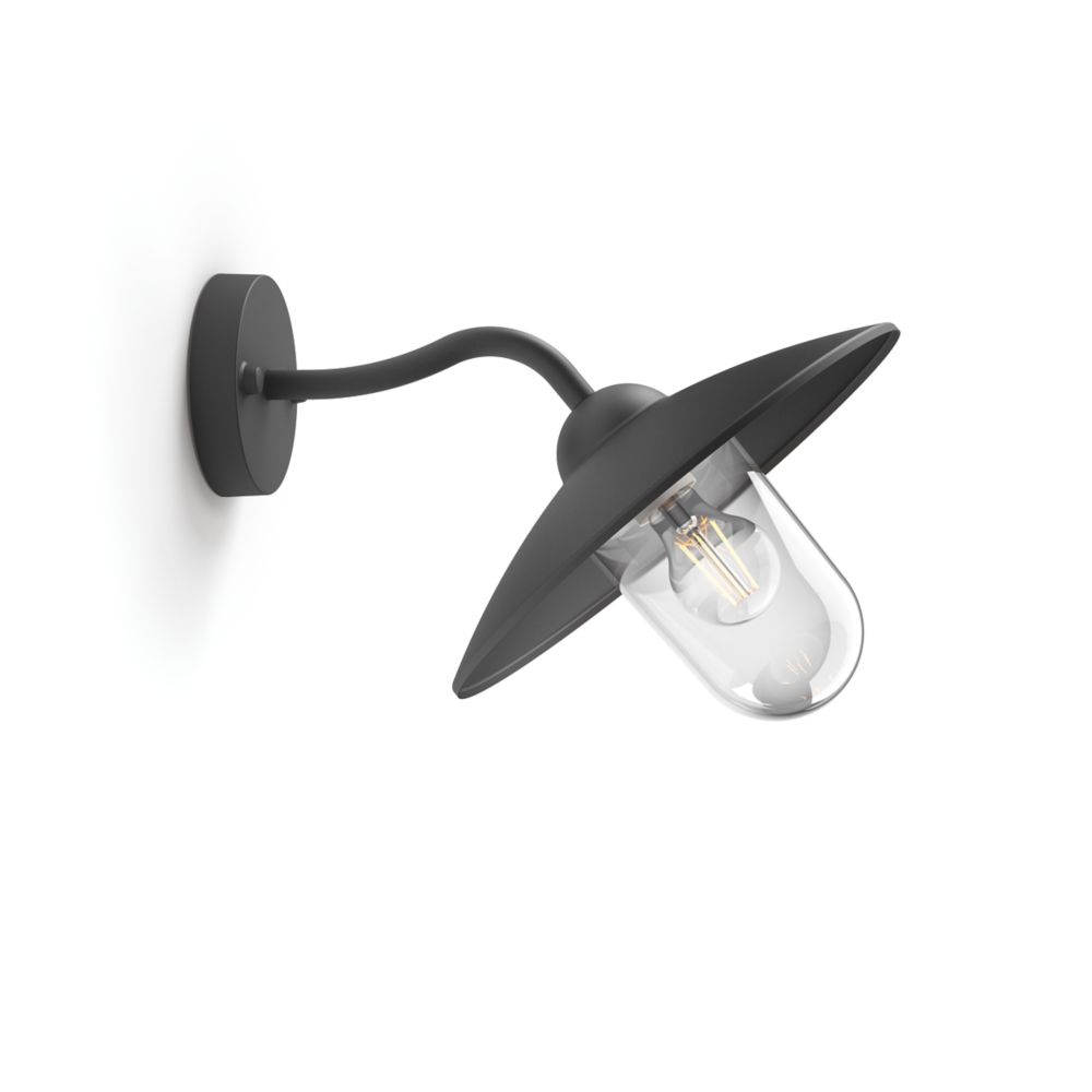 Lanterne murale d'extérieur noire Philips Hammock