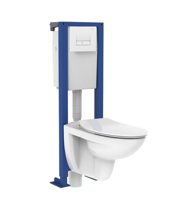 Pack WC suspendu Siamp Topaze chasse d'eau double 3/6L