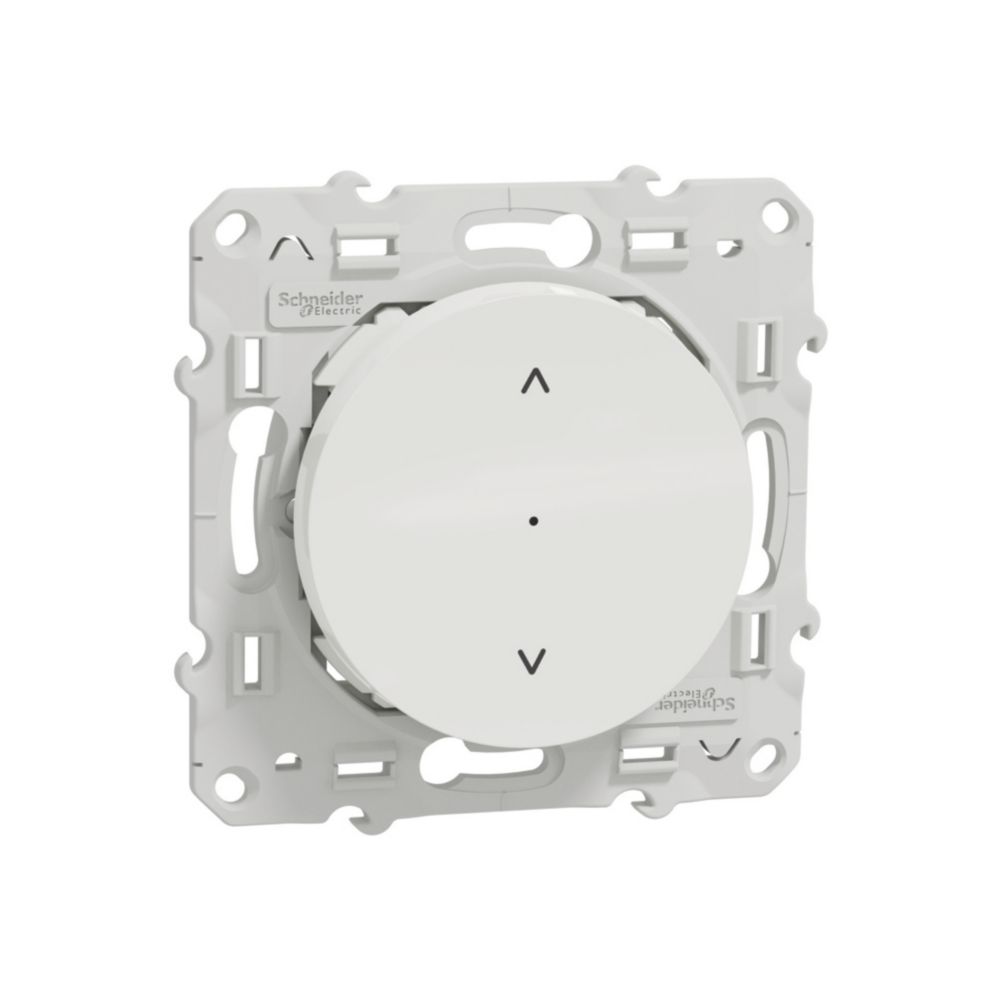Interrupteur volet roulant connecté 1 poste Odace Wiser Blanc Schneider