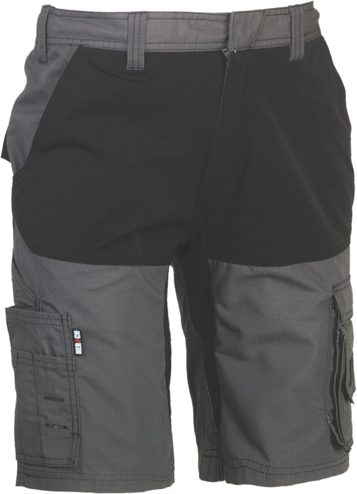 Short de travail Hespar Herock, anthracite/noir, taille 40