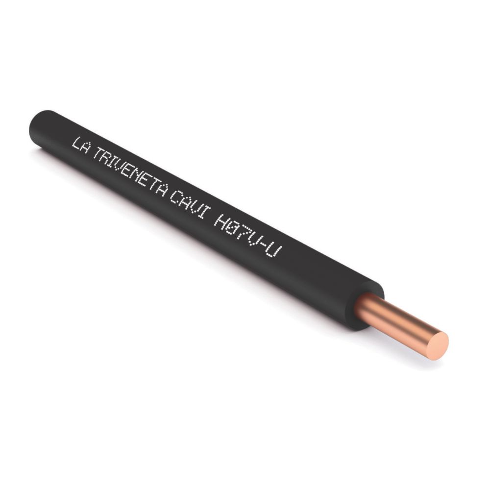 Fil électrique HO7V-U 1x1,5 mm² 100m Noir