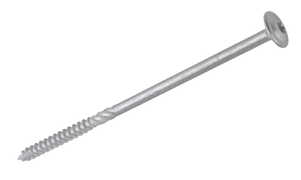 50 vis à bois à tête mince TimbaScrew argent 6,7 x 150mm