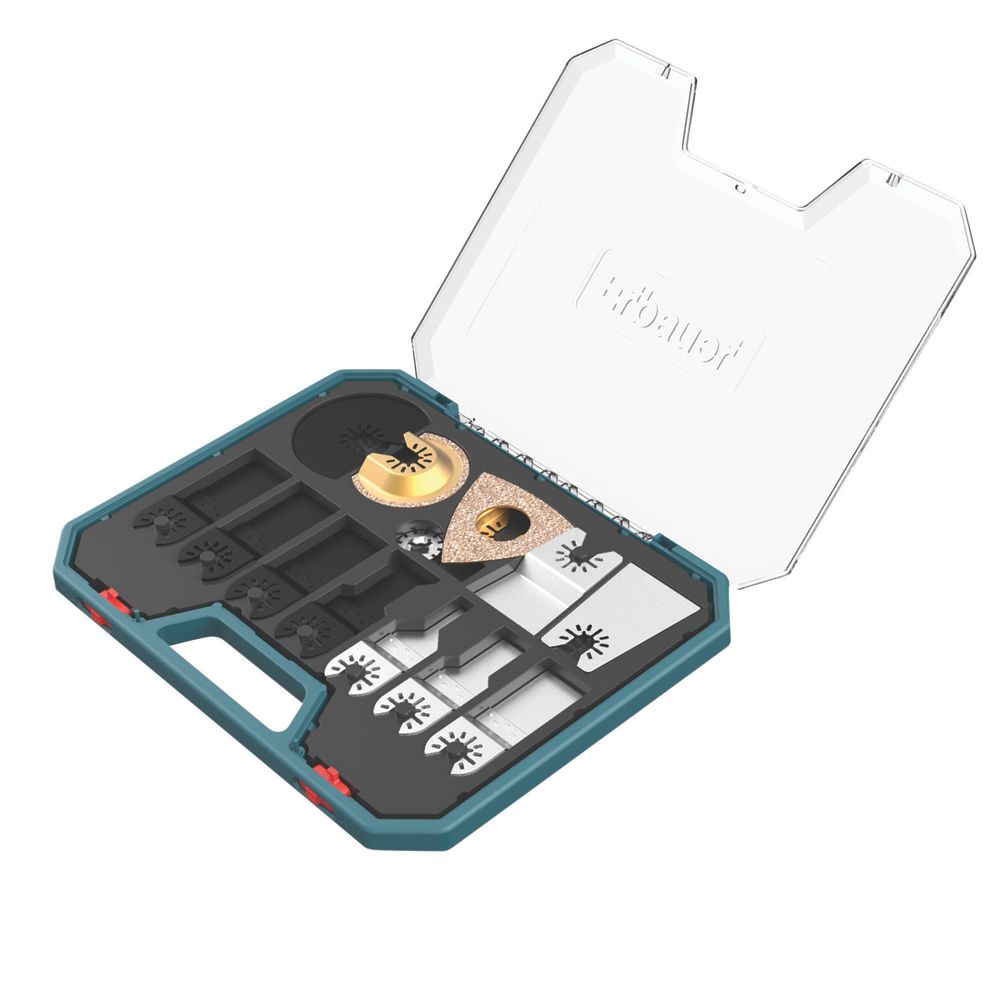 Coffret de 15 lames outil multifonction bois/métal/plastique Erbauer