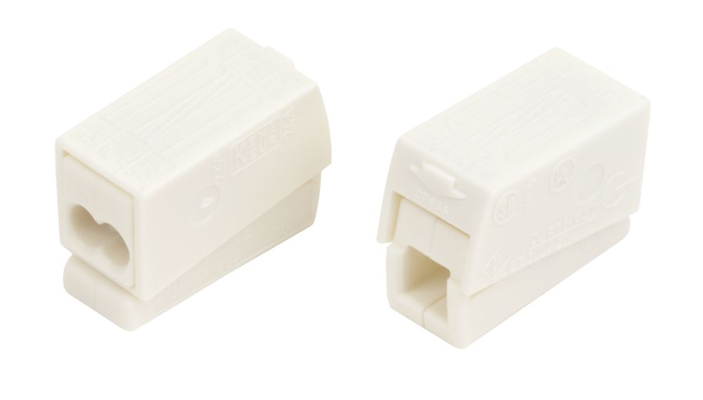 Borne de connexion pour luminaire 3 entrées Wago 24A, lot de 50