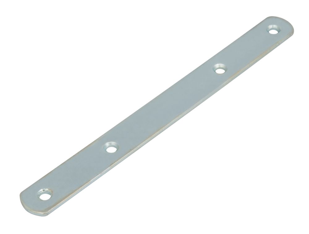 Plaques de connexion de panneau de porte Hafele à finition zinguée 192 x 19 x 3mm, lot de 2