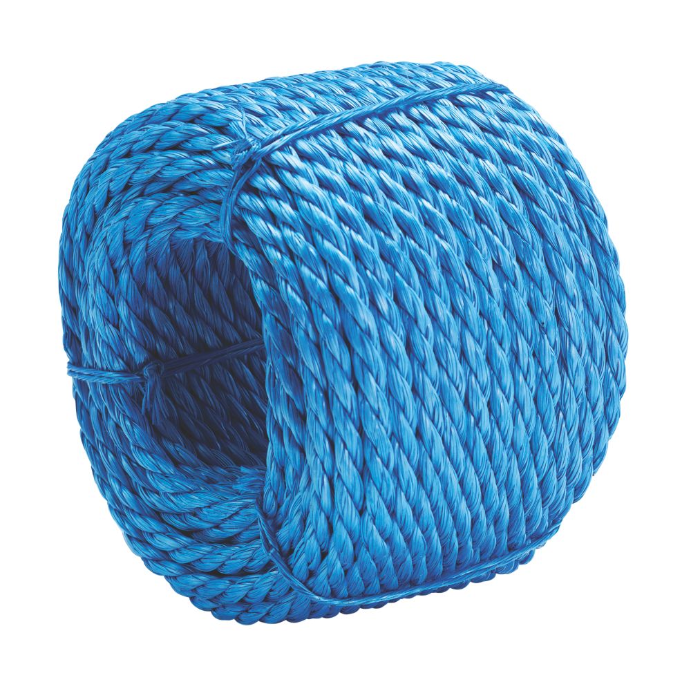 Corde torsadée Essentials bleue 6mm x 20m
