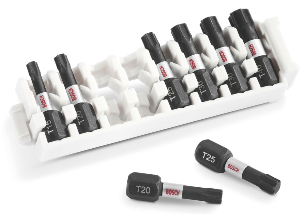 Jeu de 8 embouts de visseuse à choc assortis à queue hexagonale Impact Control Bosch