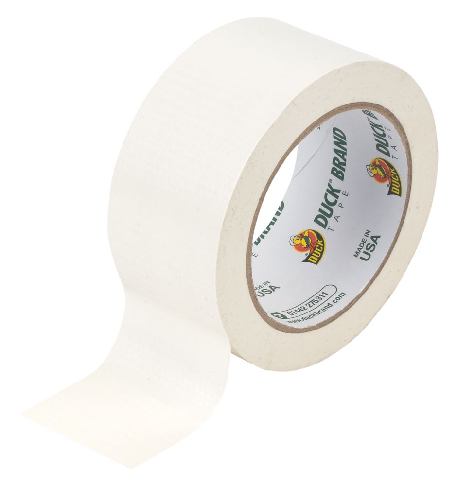 Ruban adhésif toilé Duck Original maille 50 blanc 25m x 50mm