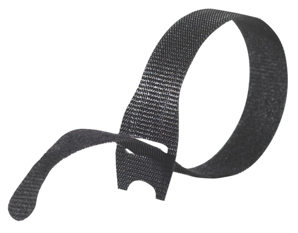 Lot de 6 attaches réutilisables noires Velcro Brand One-Wrap 200mm x 12mm