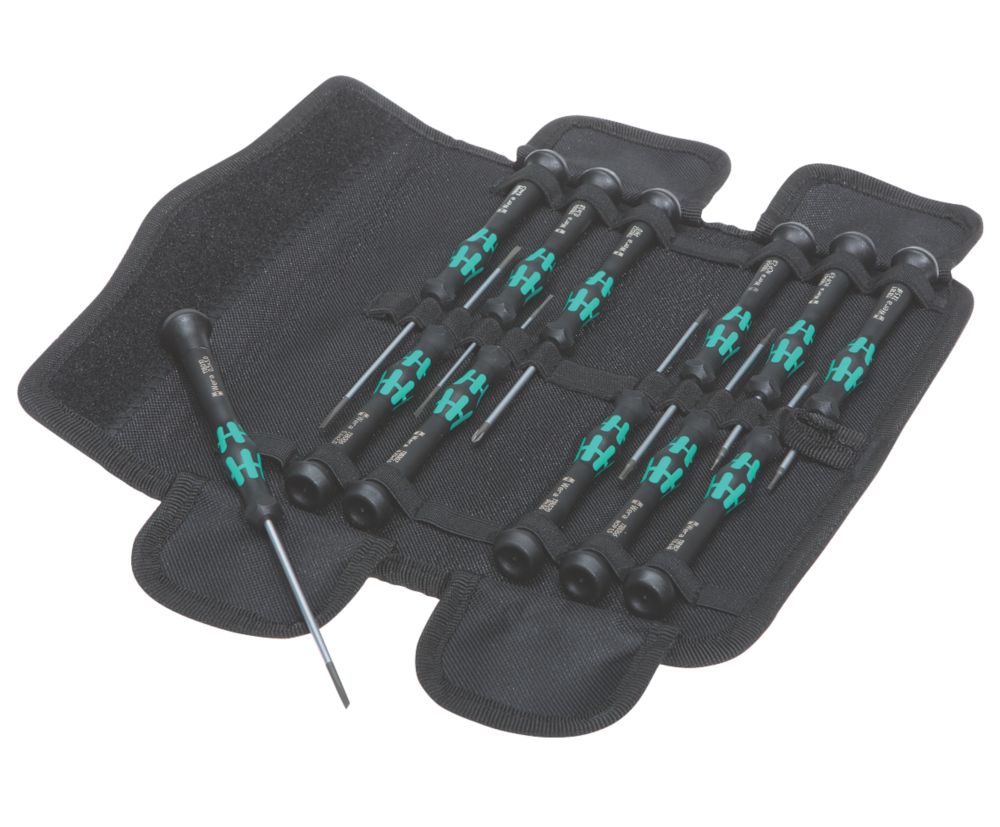 Assortiment de 12 tournevis de précision Kraftform Micro Wera