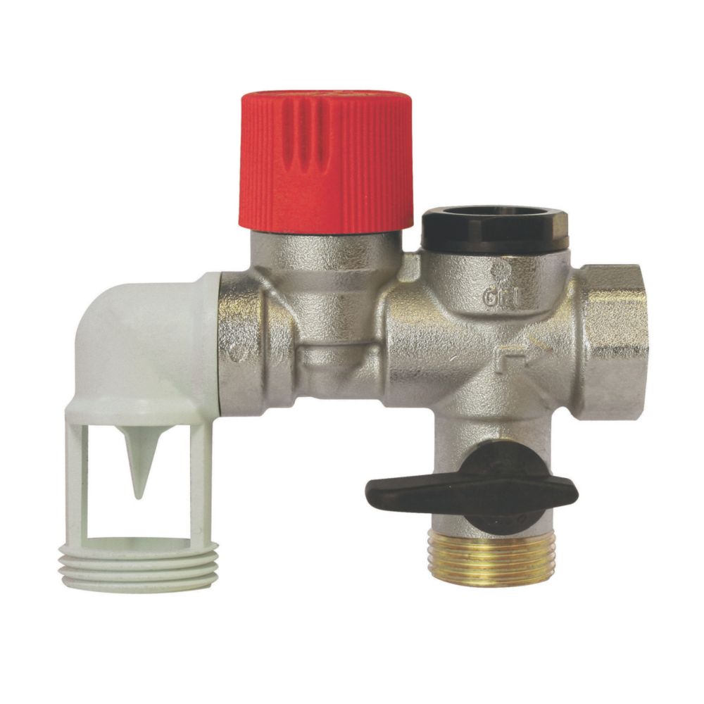 Groupe de sécurité horizontal en inox 3/4" Somatherm