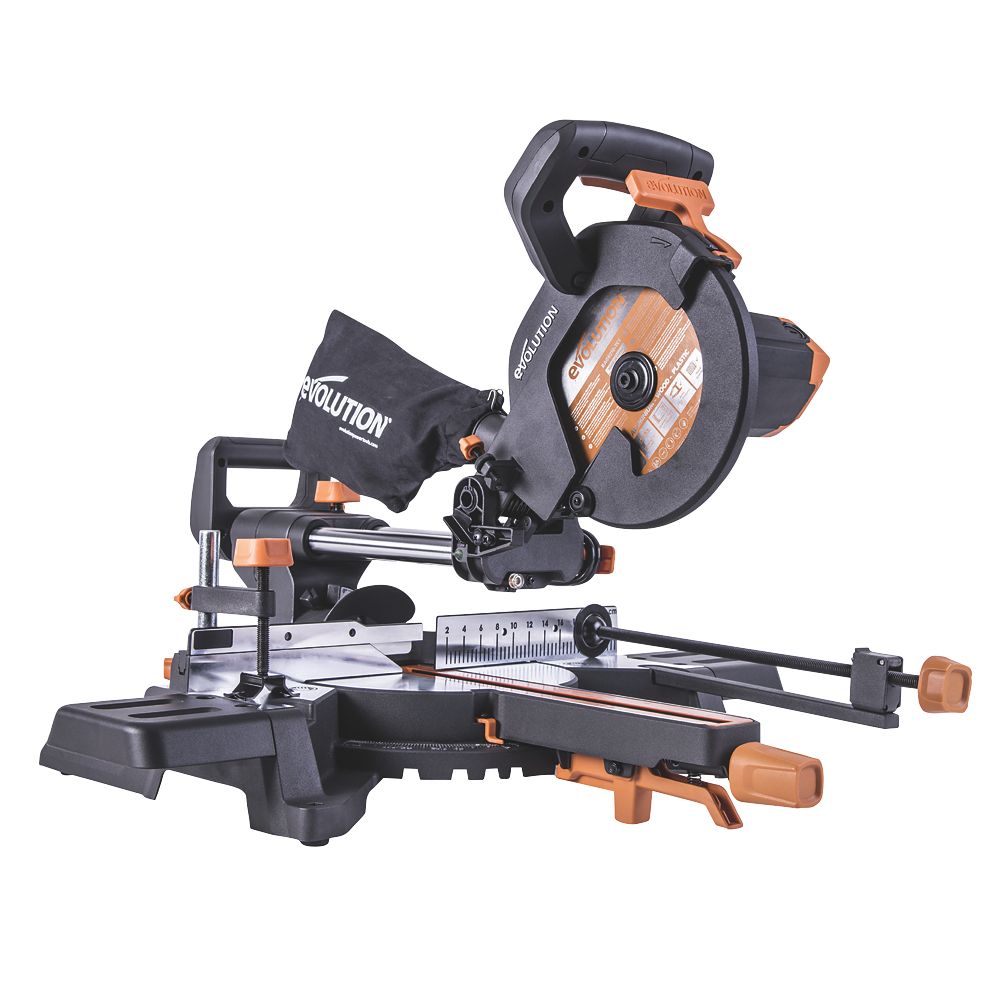 Scie à onglet coulissante filaire 210mm 220-240V Evolution R210SMS-300+ 1500W