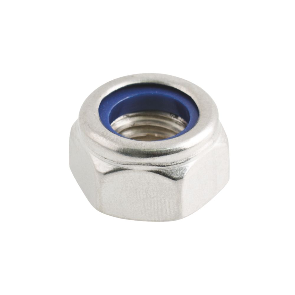 100 contre-écrous en nylon et acier inoxydable A2 Easyfix M12