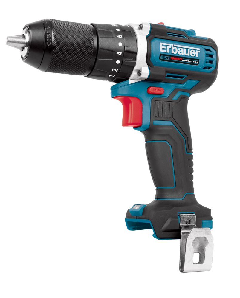 Perceuse visseuse à percussion sans fil et brushless Erbauer ECD12-Li-2 12V Li-ion EXT - Sans batterie