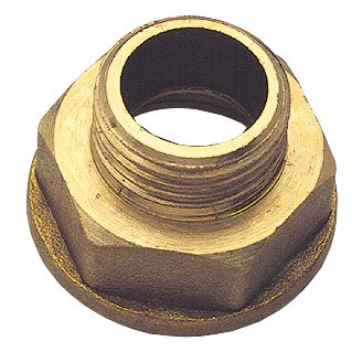Mamelon réduit mâle femelle laiton à visser 40/49 - 1 1/2" x 33/42 - 1 1/4" Pronorm, lot de 2