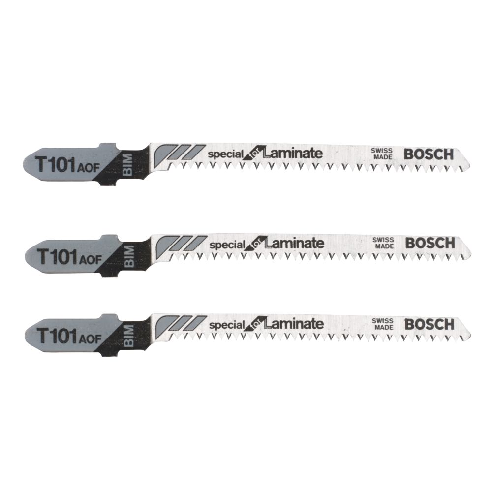 Lot de 3 lames pour scie sauteuse pour stratifiés T101AOF Bosch