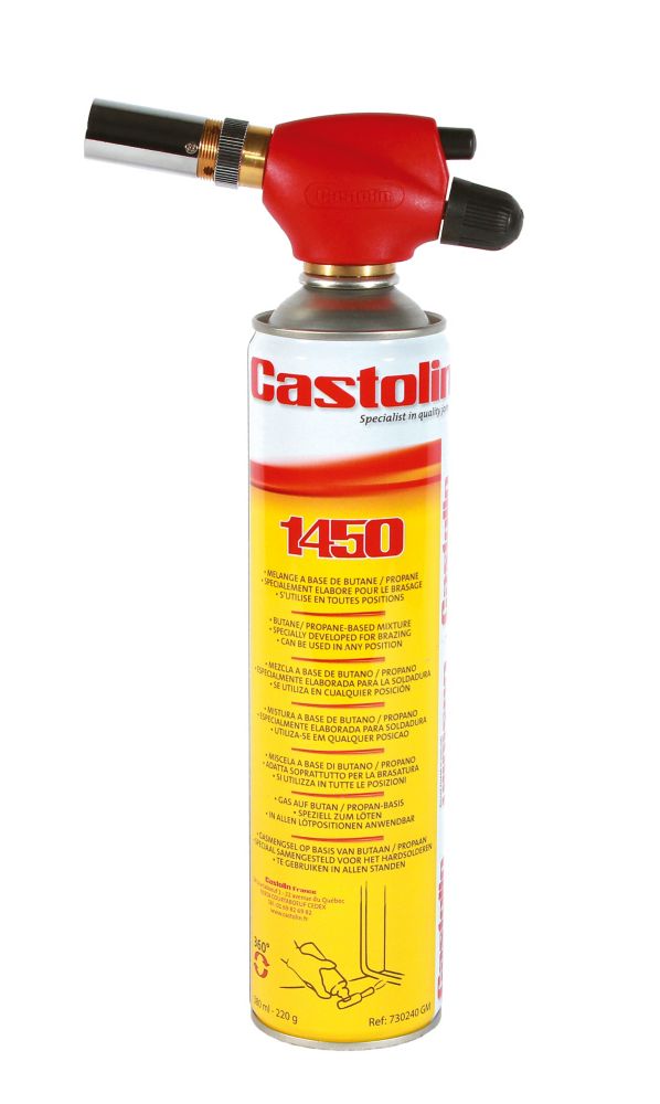 Kit de torche à gaz et cartouche Castolin, kit 1450