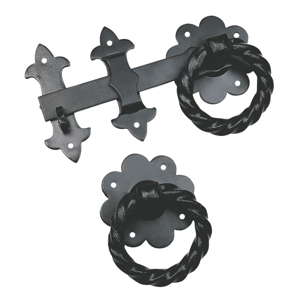 Loquet de portail Smith & Locke noir antique 240mm