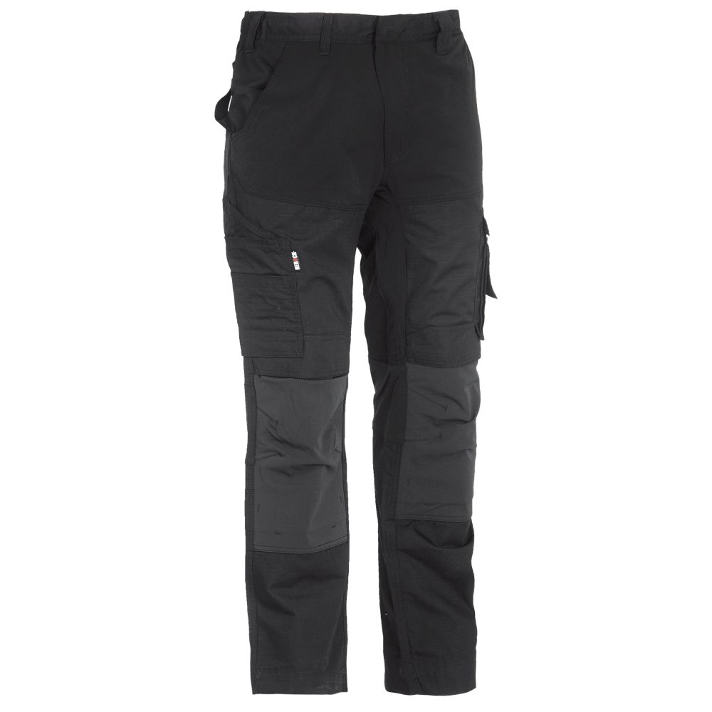 Pantalon de travail à poches multiples Hector Herock, noir, taille 44, longueur 81 cm