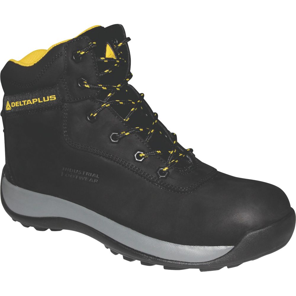 Chaussures de sécurité montantes sans métal S3 Delta Plus Saga noires pointure 46