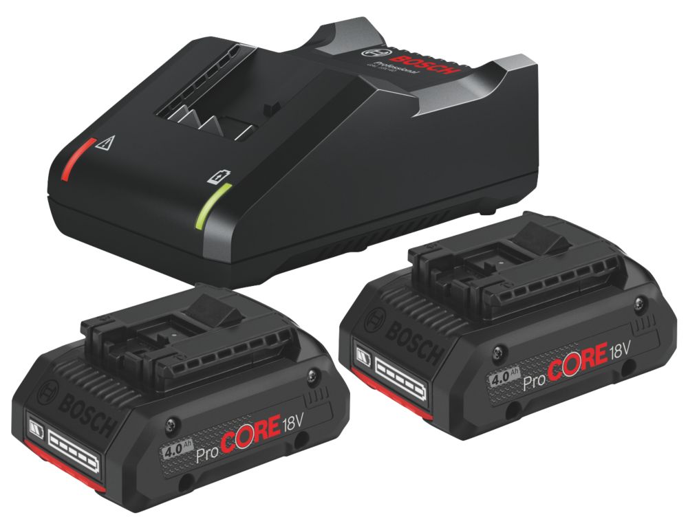 Kit de démarrage batterie 18V et chargeur Bosch Professional Li-Ion ProCORE CoolPack 4Ah